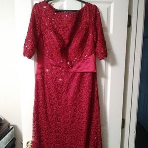 Red Women Maxi Dress